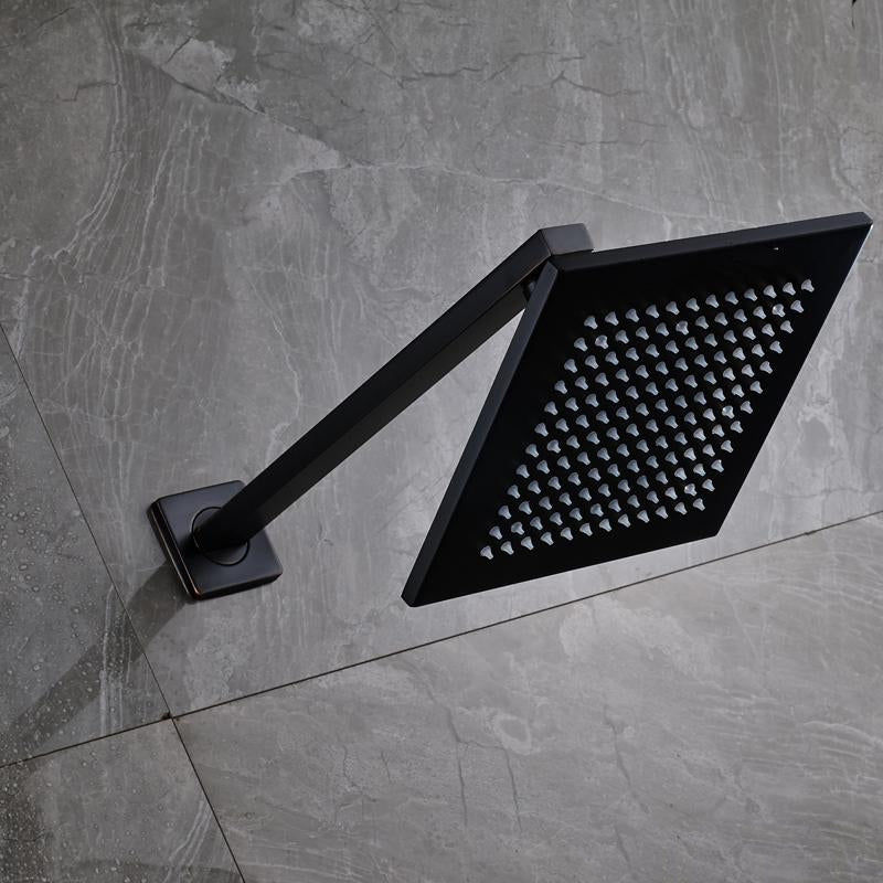Juno 10 Oil Rubbed Bronze Square Color Changing LED Rainfall Shower Head