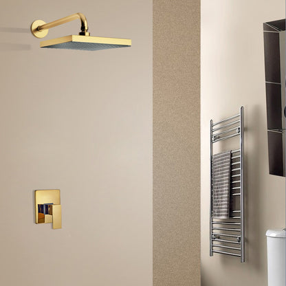 12" Gold Rain LED Shower Head