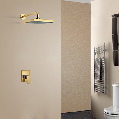 12" Gold Rain LED Shower Head