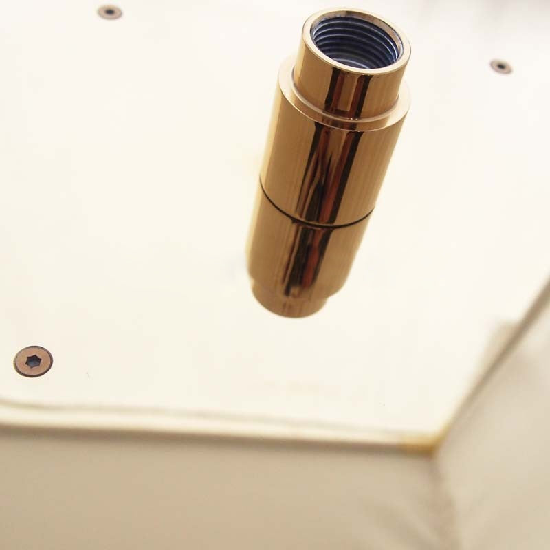 Juno 12 Gold Rain LED Shower Head