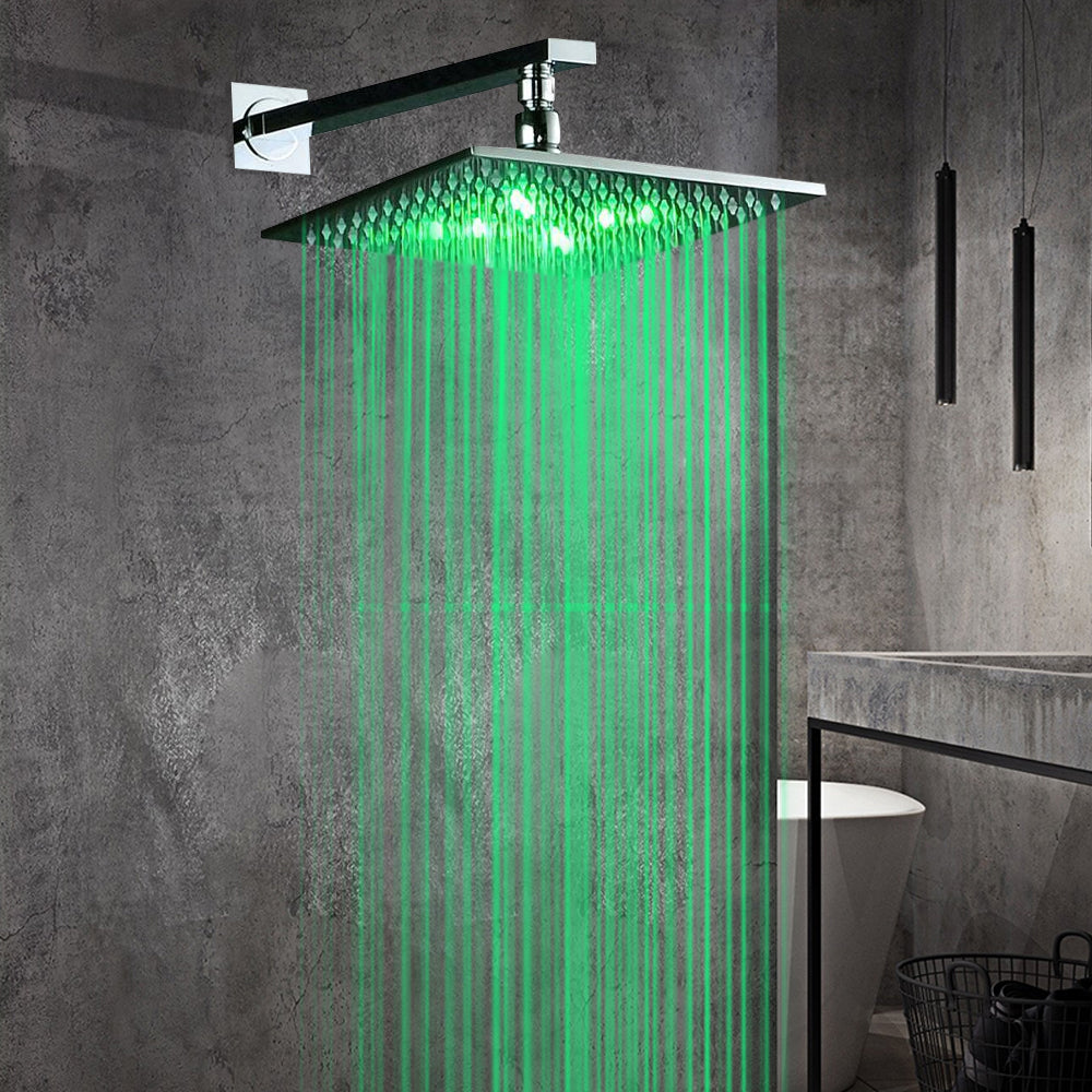 Juno 12 Square LED Rain Shower Head