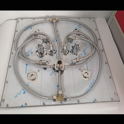 Juno 20 Inch Digital Display LED Ceiling Mounted Rain Shower Head With Body Spray