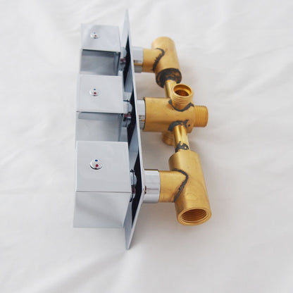 Juno 20X14" Rainfall Embedded Ceiling Mount Single Color LED Shower Head