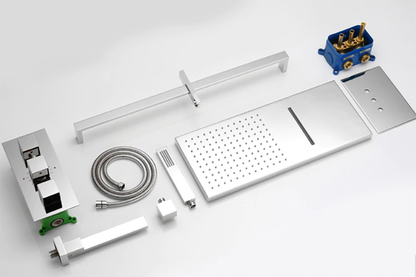 Juno 22 Inch Wall Mount Rainfall Waterfall shower head With Handheld Shower