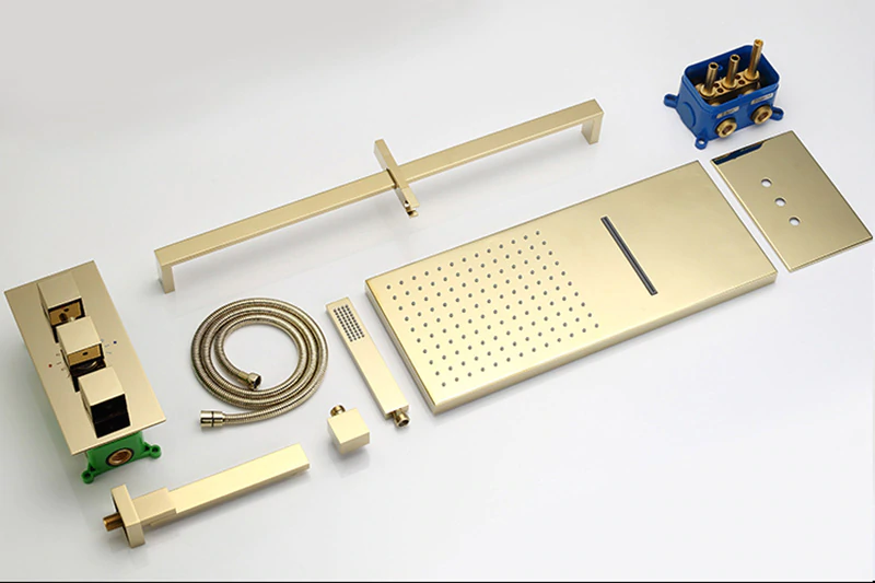 Juno 22 Inch Wall Mount Rainfall Waterfall shower head With Handheld Shower