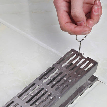 Juno Stainless Steel Linear Bathroom Shower Horizontal Drain