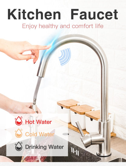 Juno 3 Function Touch Control Kitchen Faucet