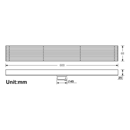 Juno 60cm Stainless Steel Bathroom Floor Shower Drain Multi Color Bathroom Shower Drainer