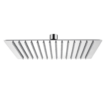 Juno 8", 10", 12", 16" Stainless Steel Square Brushed Nickel Rain Shower Head