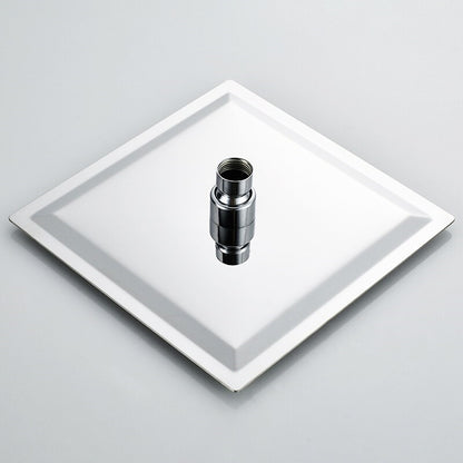 Juno 8", 10", 12", 16" Stainless Steel Square Brushed Nickel Rain Shower Head