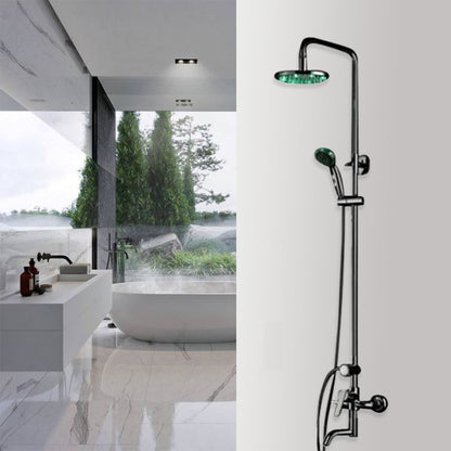 8" Round LED Shower Head Set