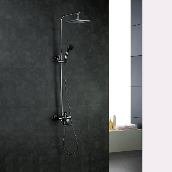 Juno 8" Shower Set with Handheld Shower Head and Shower Mixer Faucet