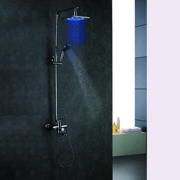 Juno 8" Shower Set with Handheld Shower Head and Shower Mixer Faucet