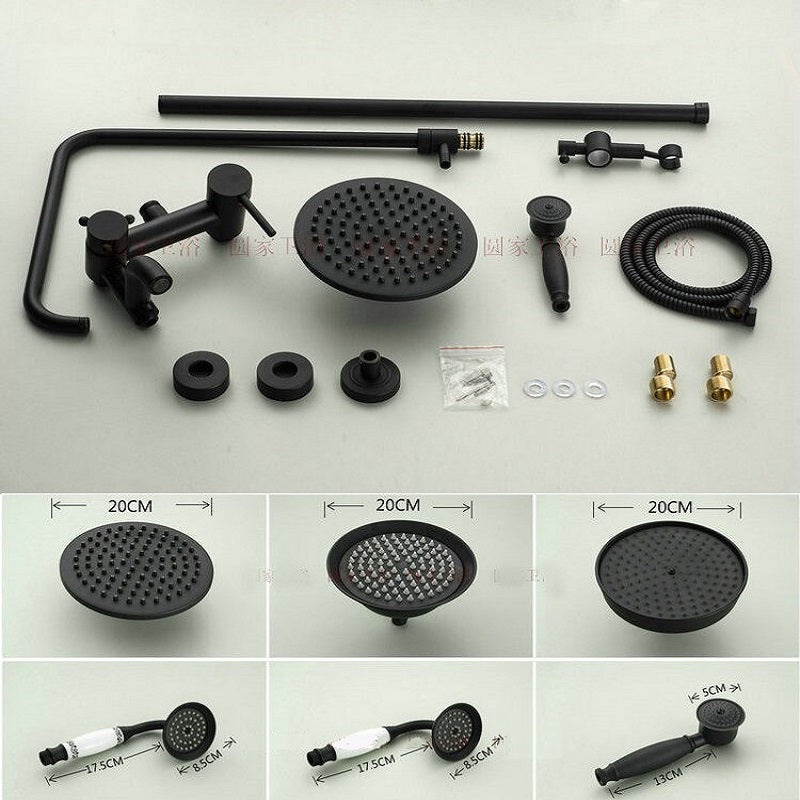 Juno Allora Oil Rubbed Bronze Bathroom Shower Set