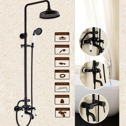 Juno Allora Oil Rubbed Bronze Bathroom Shower Set