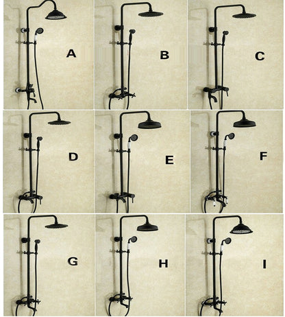 Juno Allora Black Bathroom Shower Set