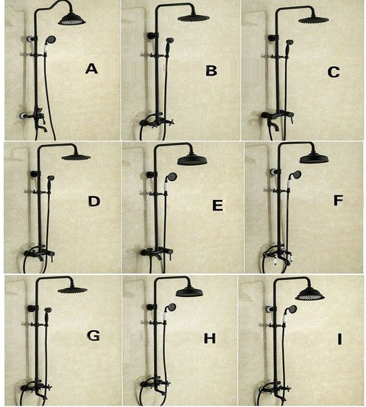 Juno Allora Black Bathroom Shower Set