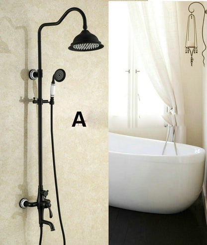 Juno Allora Oil Rubbed Bronze Bathroom Shower Set