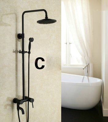 Juno Allora Oil Rubbed Bronze Bathroom Shower Set
