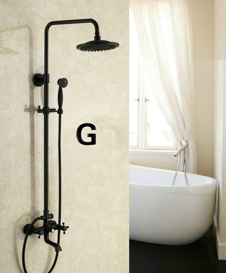 Juno Allora Oil Rubbed Bronze Bathroom Shower Set
