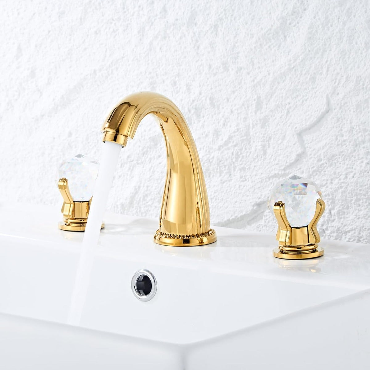 gold finish bathroom sink faucets