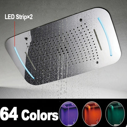 Juno 64 Colors LED Ceiling Mount Shower