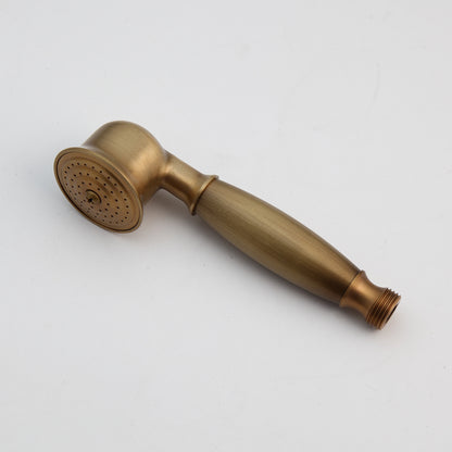 Juno Antique Brass Rain Shower Head Set