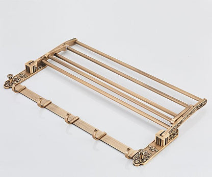 Juno European Antique Bronze 4 Rods Bathroom Towel Holder