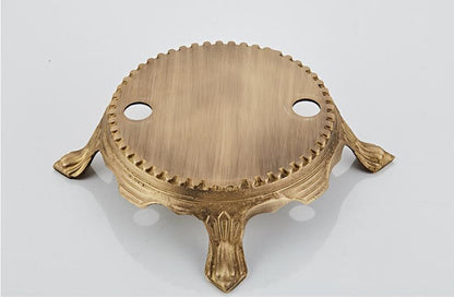 Juno Antique Brass Outdoor Floor Standing Faucet with Handheld Shower