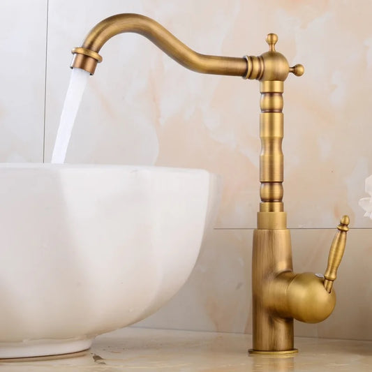 Juno Antique Brass Kitchen Faucet