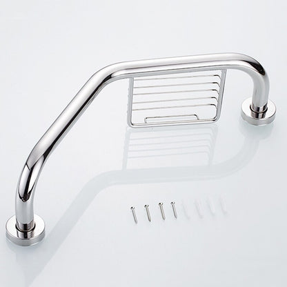Juno Chrome Safety Bar Handrail Wall Mount Bathroom Bathtub Support Bars With Soap Dish