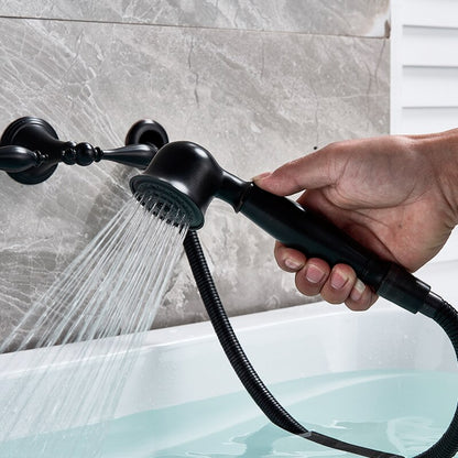 Juno LED Bathtub Faucet Chrome And Black Bronze Finish