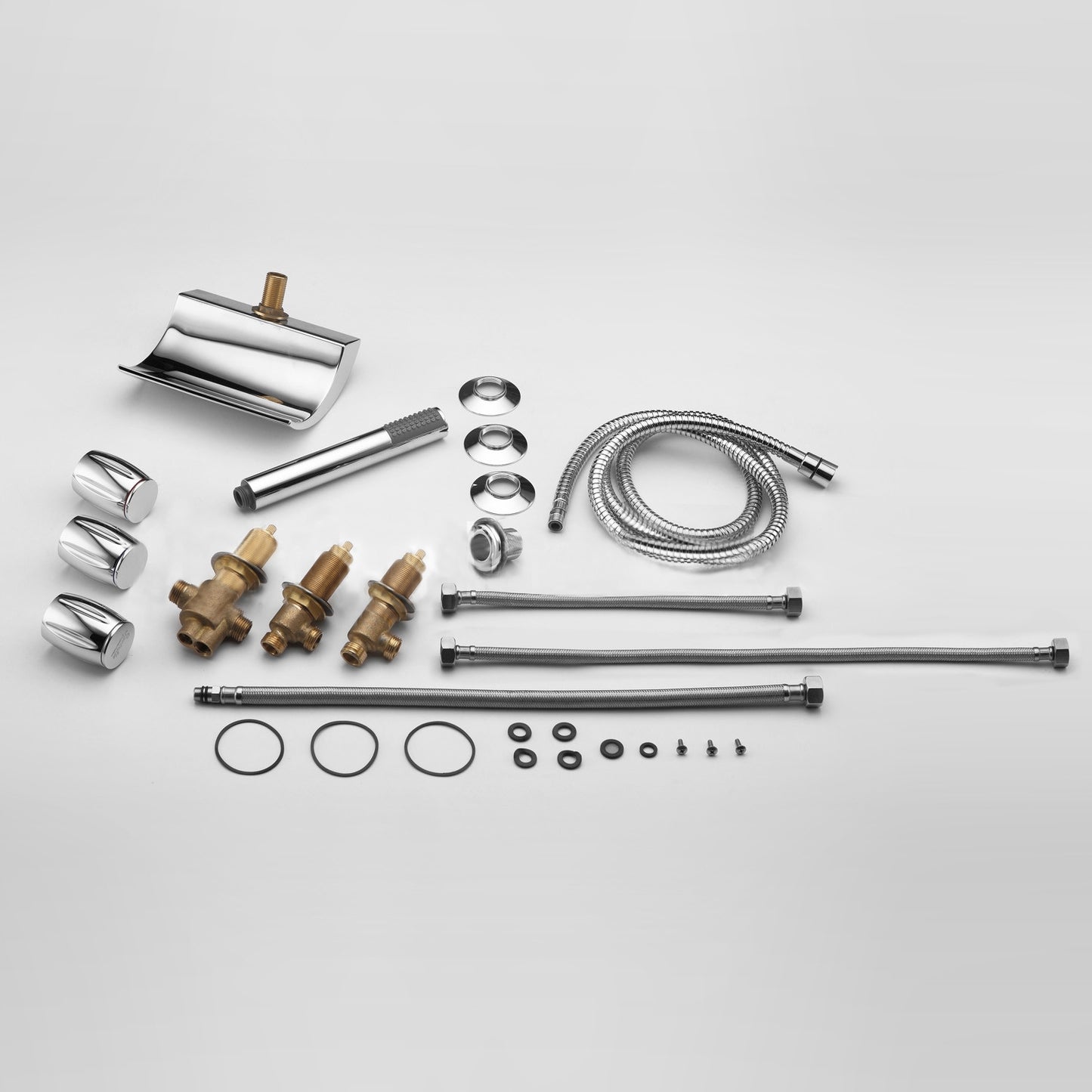 Juno Bathtub Waterfall Faucet with Hand Shower Faucet