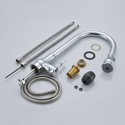 Juno Beautiful Single Handle Pull Out Curved Kitchen Sink Faucet