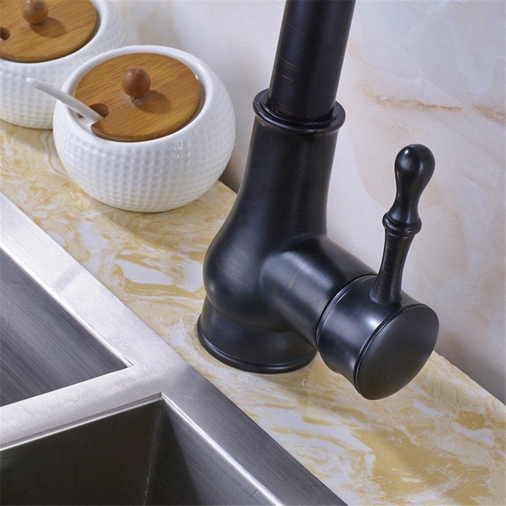 Juno Beautiful Single Handle Pull Out Curved Kitchen Sink Faucet