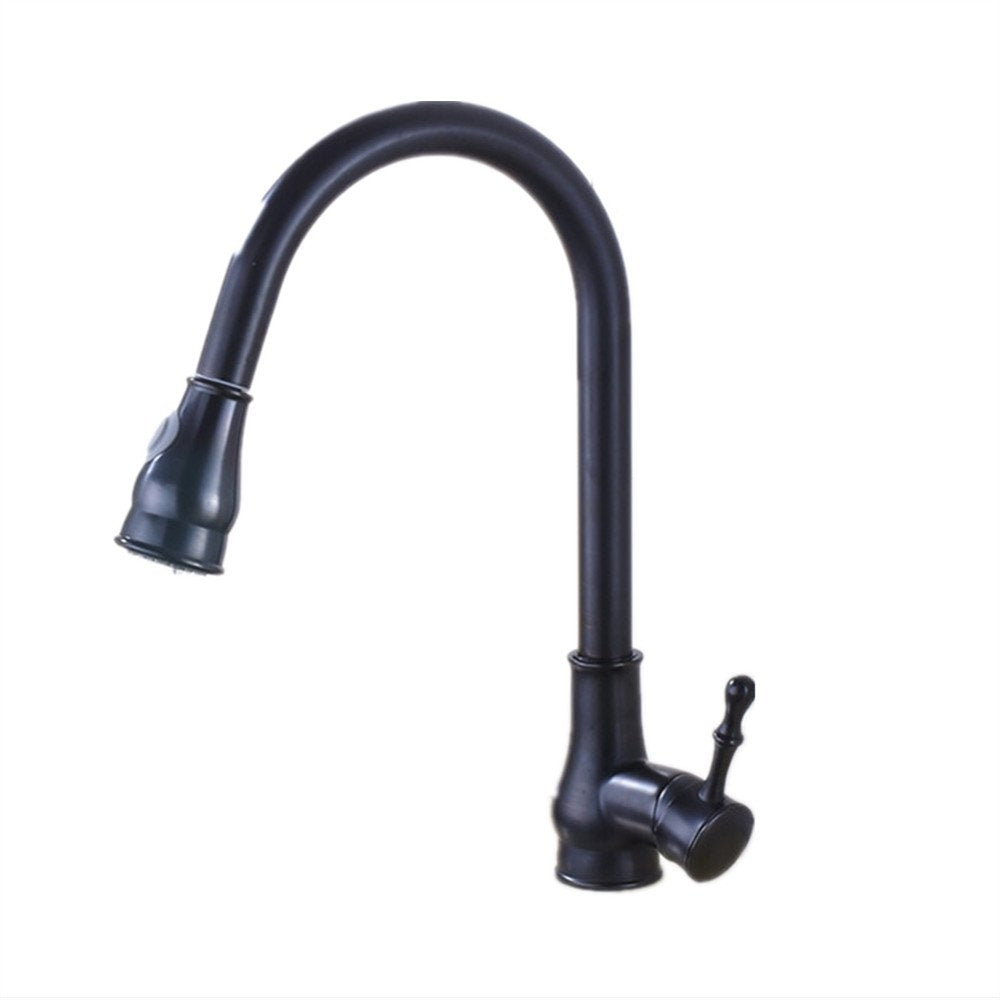 Juno Beautiful Single Handle Pull Out Curved Kitchen Sink Faucet