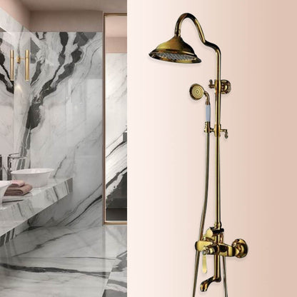 Best European Gold Ceramic Diamond Bathroom Shower with Handheld Shower