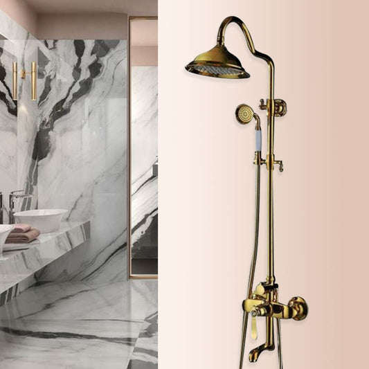 Best European Gold Ceramic Diamond Bathroom Shower with Handheld Shower