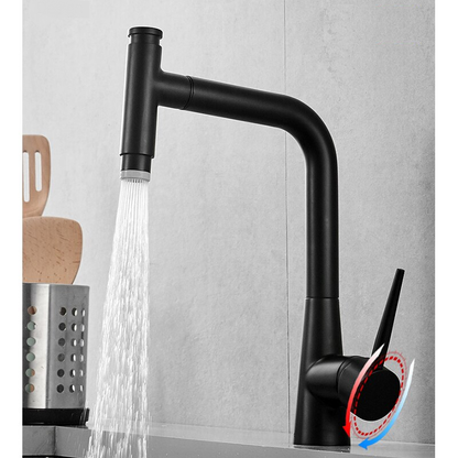 Juno Pull Out Bronze Kitchen Faucet Black Commercial Deck Mount Sensor Faucet