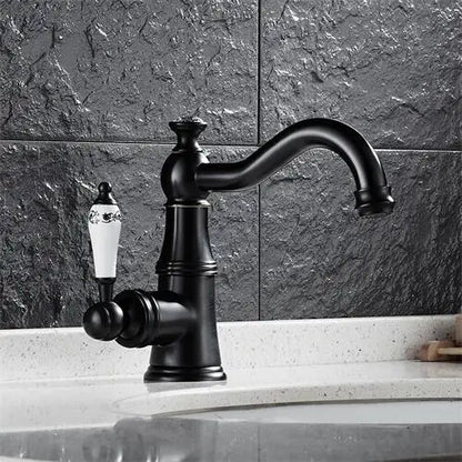 Juno Stylish Crystal Handle Single Hole Bathroom Faucet