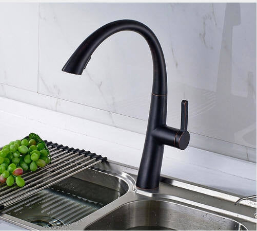 Juno Black Kitchen Faucet Sink Mixer Tap