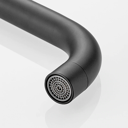 Juno Tall Black Single Handle Kitchen Faucet