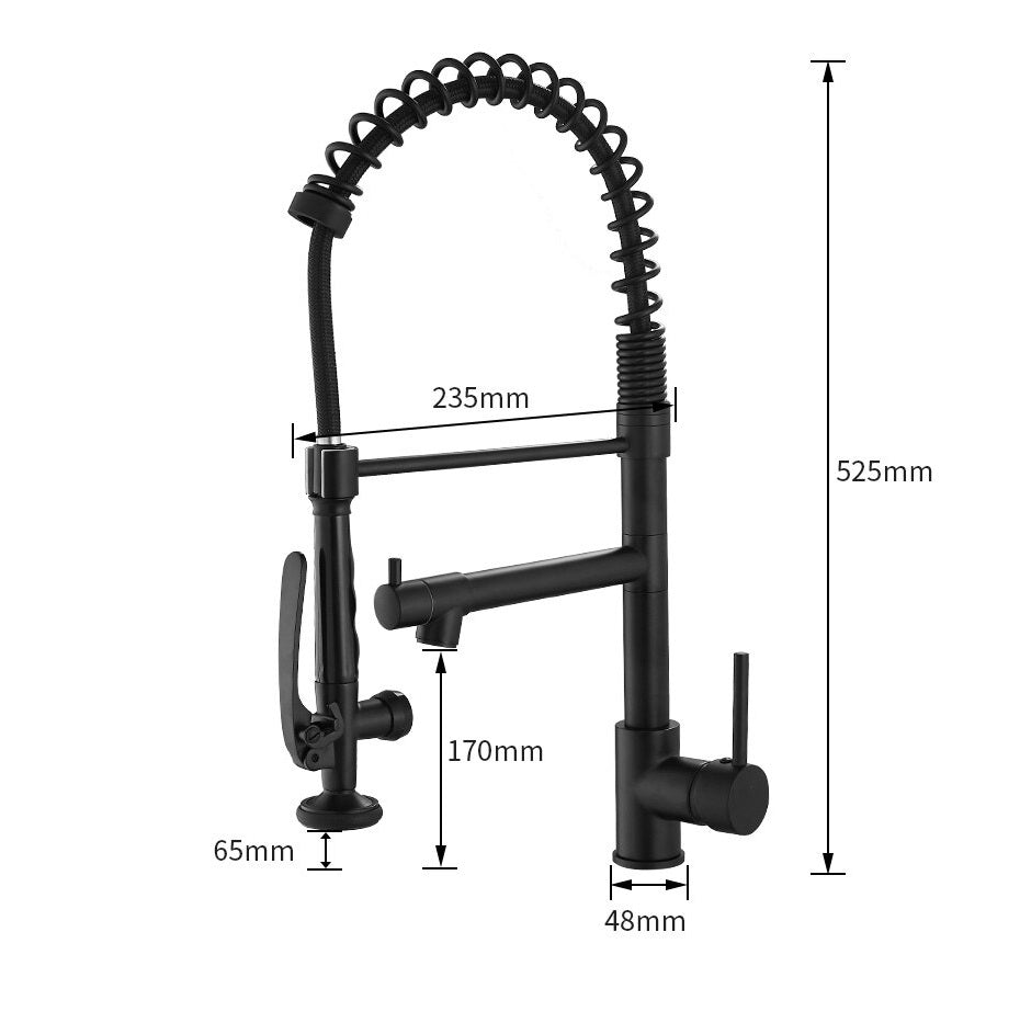 Juno Pistoia Kitchen Sink Faucet With Pull Down Mixer Tap
