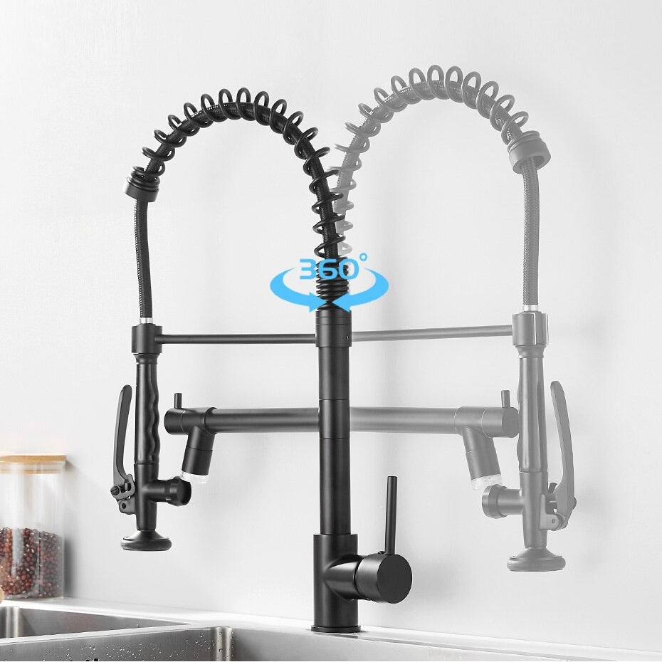Juno Pistoia Kitchen Sink Faucet With Pull Down Mixer Tap