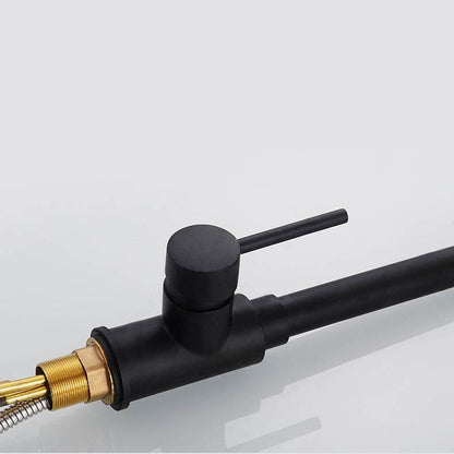 Juno Black Pull Out Shower Mixer Water Tap