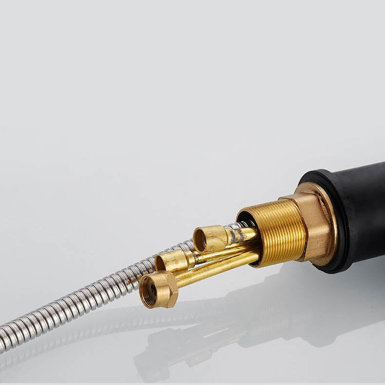 Juno Black Pull Out Shower Mixer Water Tap