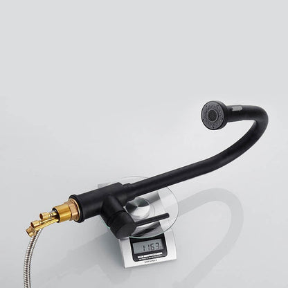 Juno Black Pull Out Shower Mixer Water Tap