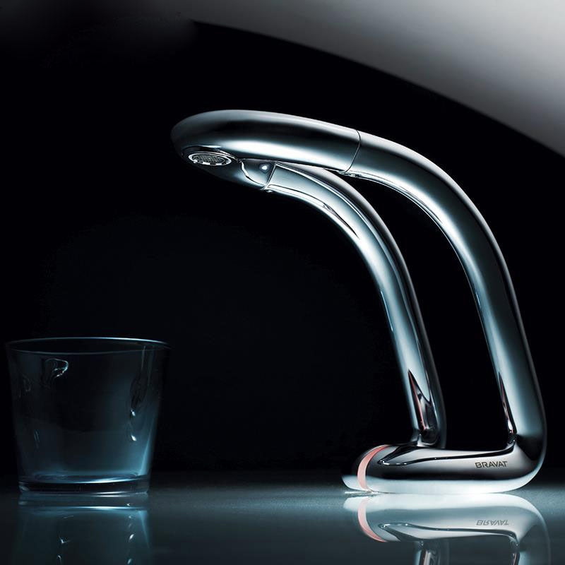 Juno Bravat Brass Chrome Finish Motion Sensor Electronic Faucet