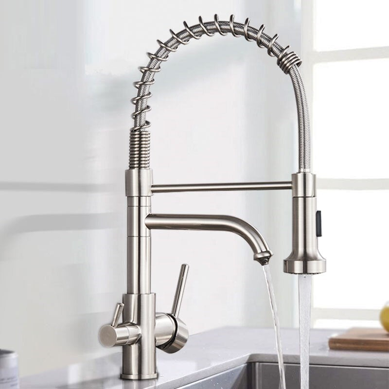 Juno 360 Rotation Single Hole Chrome Kitchen Faucet Tap