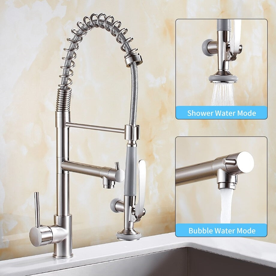 Juno Pistoia Kitchen Sink Faucet With Pull Down Mixer Tap